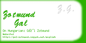 zotmund gal business card